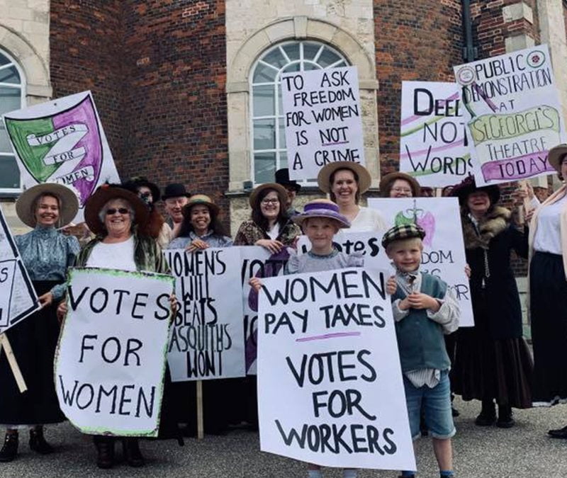 SEPTEMBER 2019: VOTERS, NOT BLOATERS! COMMUNITY PLAY PROP-MAKING – ST GEORGE’S THEATRE, GREAT YARMOUTH, NORFOLK