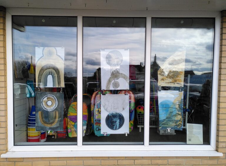 13th February 2023: Window exhibition in Sea Palling, Norfolk