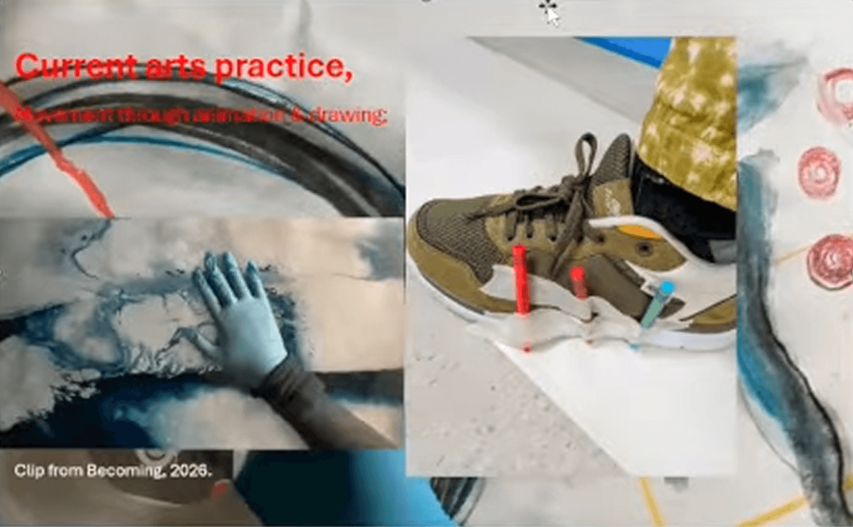 screenshot from presentation showing images and text